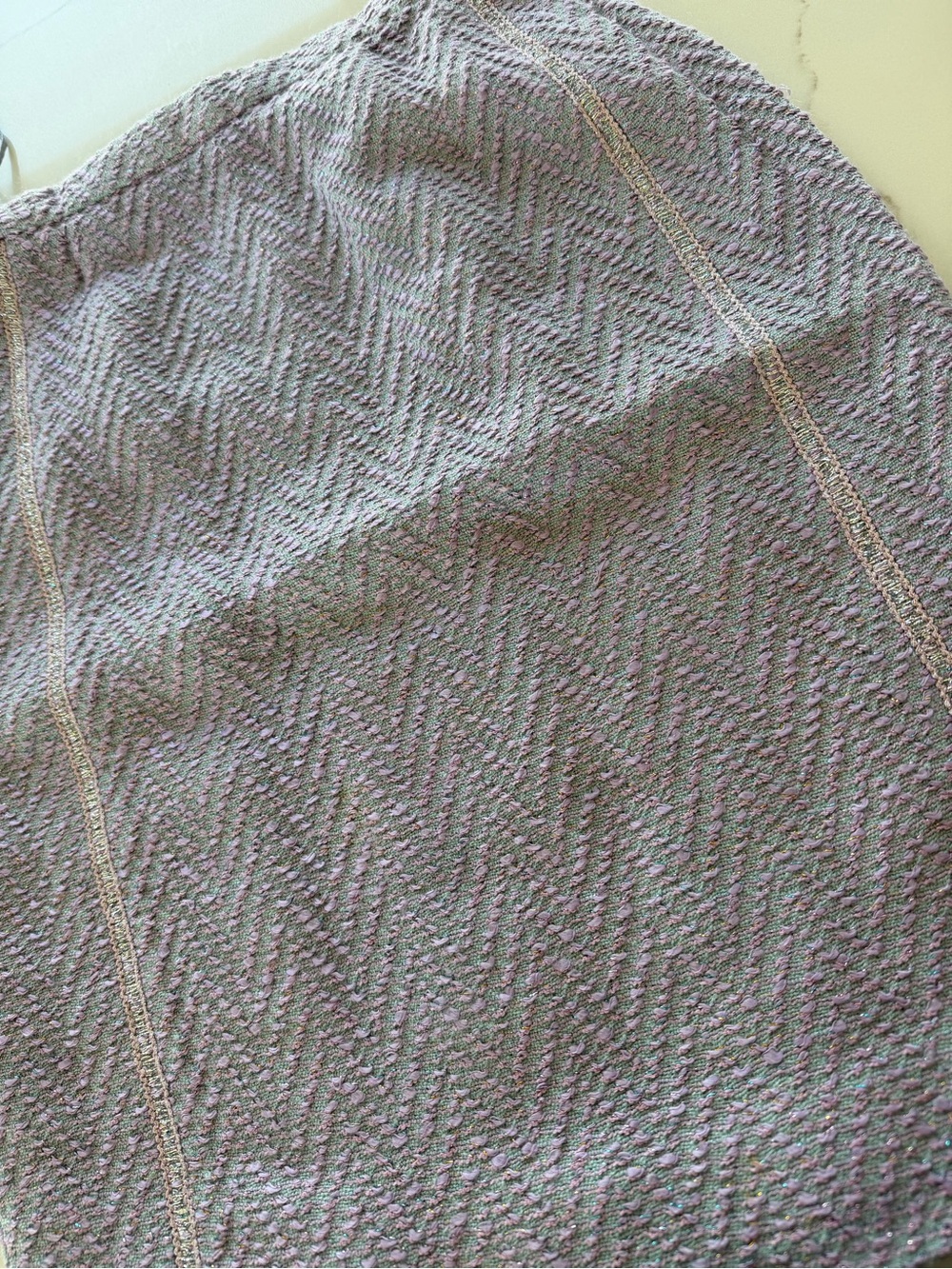 CHANEL Vintage Spring 1997 Tweed Lavender Skirt - Picture 5 of 8